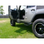 N-Fab Smittybilt Nerf Side Step, 1 Piece Bar 07-14 JEEP WRANGLER JK 4-Door, J0746